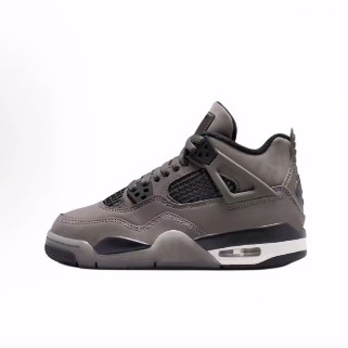 Jordan Air Jordan 4 Retro OG 中帮 儿童篮球鞋 灰黑 男女同款