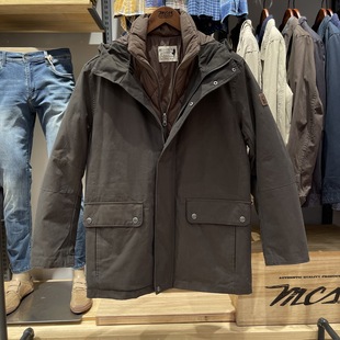 立领连帽羽绒服CW22WJ875M专柜4600HD 松身版 万宝路MCS男装 秋冬款