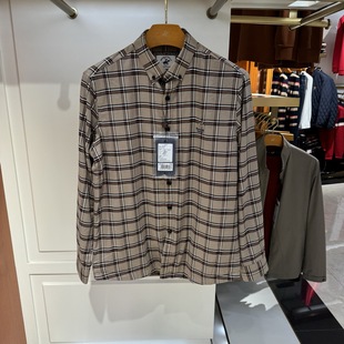 衬衫 加绒商务休闲长袖 235121257专柜2190 秋冬款 比华利保罗男装