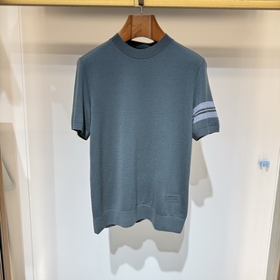 Satchi沙驰春秋百搭男装 T恤88RFB8323038专柜1980 休闲绵羊毛短袖