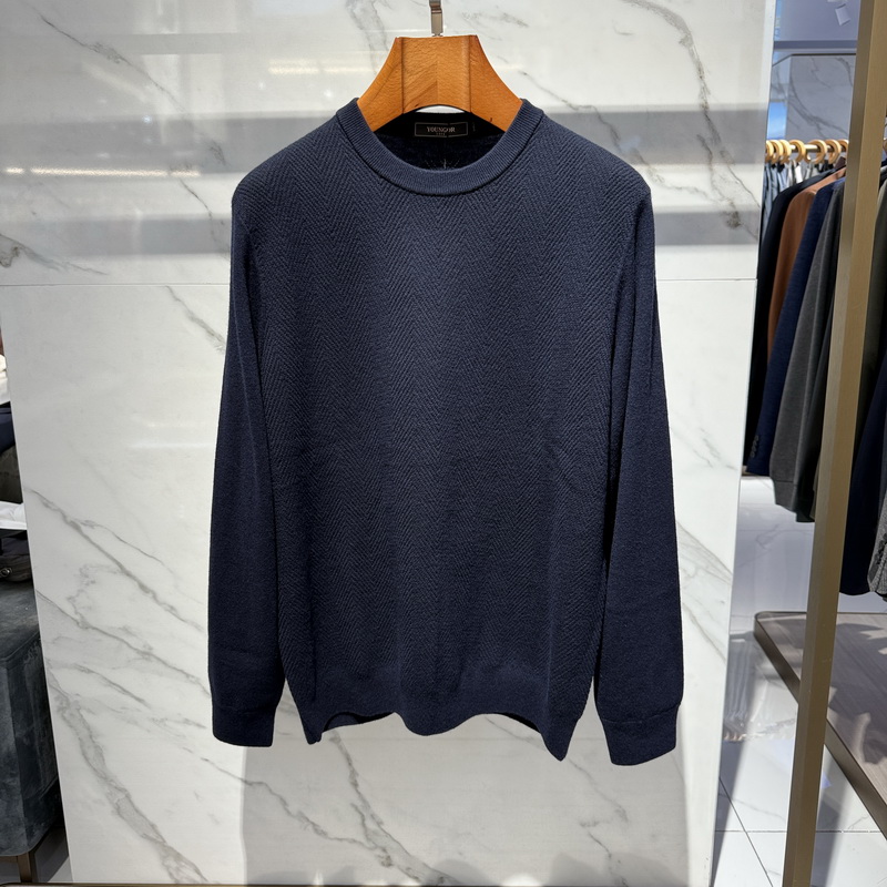 Youngor雅戈尔秋冬款男装圆领长袖羊毛衫YYQW615206FYA专柜1580