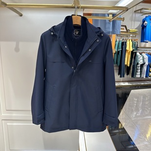 比华利保罗男装 连帽休闲风衣外套235356245专柜3190 秋冬新款