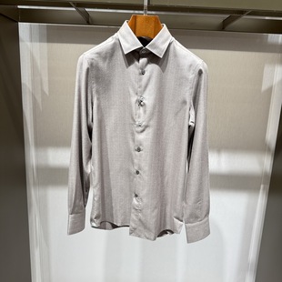 衬衫 休闲桑蚕丝长袖 88SGB8413014专柜3980 标准男装 Satchi沙驰春款