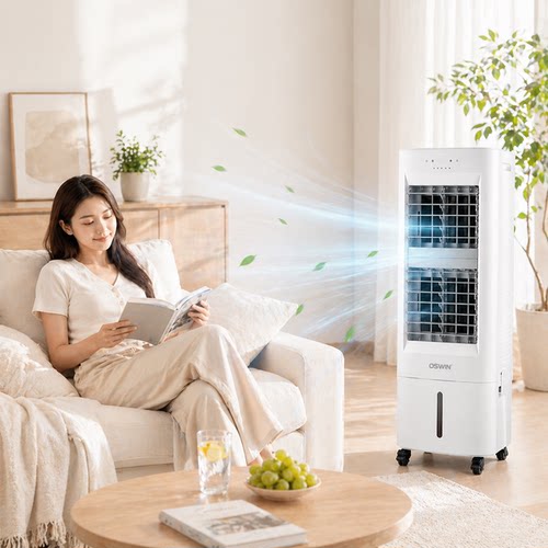 2025新款冷风机广角送风四档调速