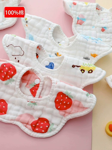 Флуоресцентный нагрудник для новорожденных, детский слюнявчик подходит для мужчин и женщин, 100% хлопок, 0-3 лет, с карманом, хорошо впитывает воду