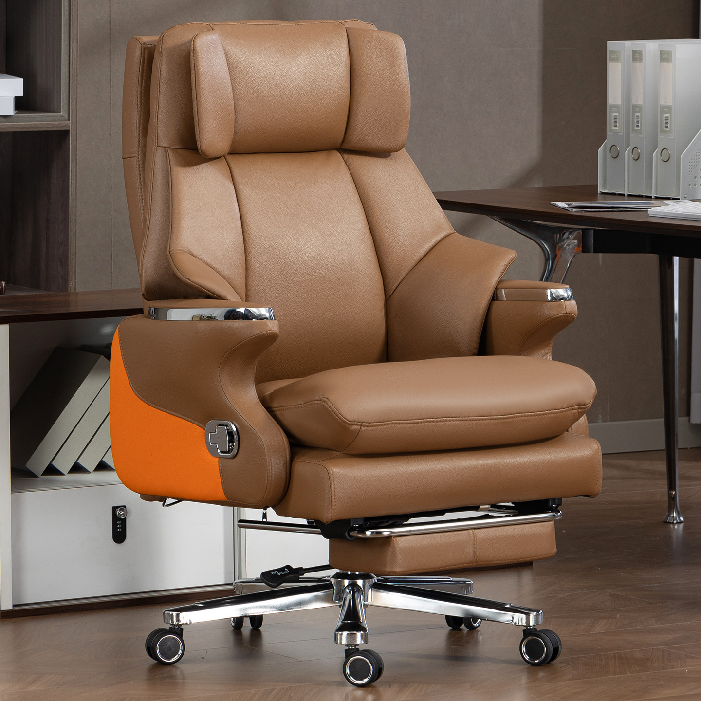 老板椅舒适可躺办公椅办公室椅子电脑椅家用沙发椅商务大班椅升降