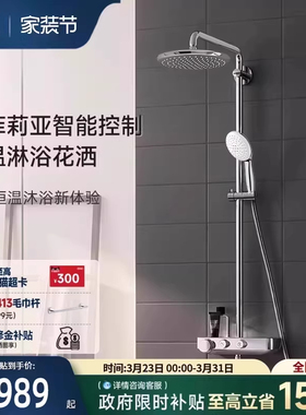 【新品】高仪德国进口卫浴奥菲莉亚置物台恒温淋浴花洒套装grohe