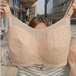 超大杯内衣EFGHIJ薄款 大胸显小文胸75I杯80H杯85J90JI杯2026新款