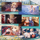 宵宫鼠标垫超大号小号原神动漫电竞游戏电脑键盘垫桌垫二次元 周边