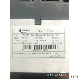 非实价议价议价 G3变频器功能完好正常启动成色一 议价 康沃CVF