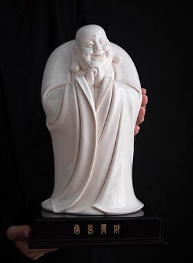 白瓷观音菩萨佛像摆件工艺品装饰品玄关酒柜电视柜家居中式禅意