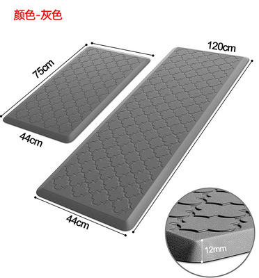 1.2厘米厚免洗可擦厨房地垫抗疲劳久站加厚长条怕摔皮革地垫地毯