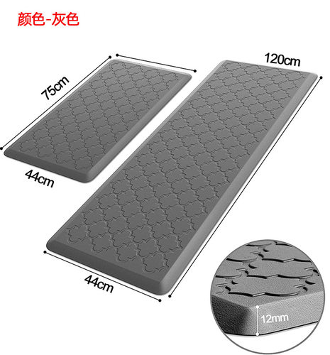 1.2厘米厚免洗可擦厨房地垫抗疲劳久站加厚长条怕摔皮革地垫地毯