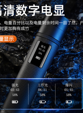 神火防爆手电筒强光EP01-A可充电迷你多功能防水加油站消防巡逻