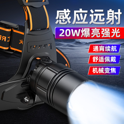 神火大功率调焦头灯大泛光光圈