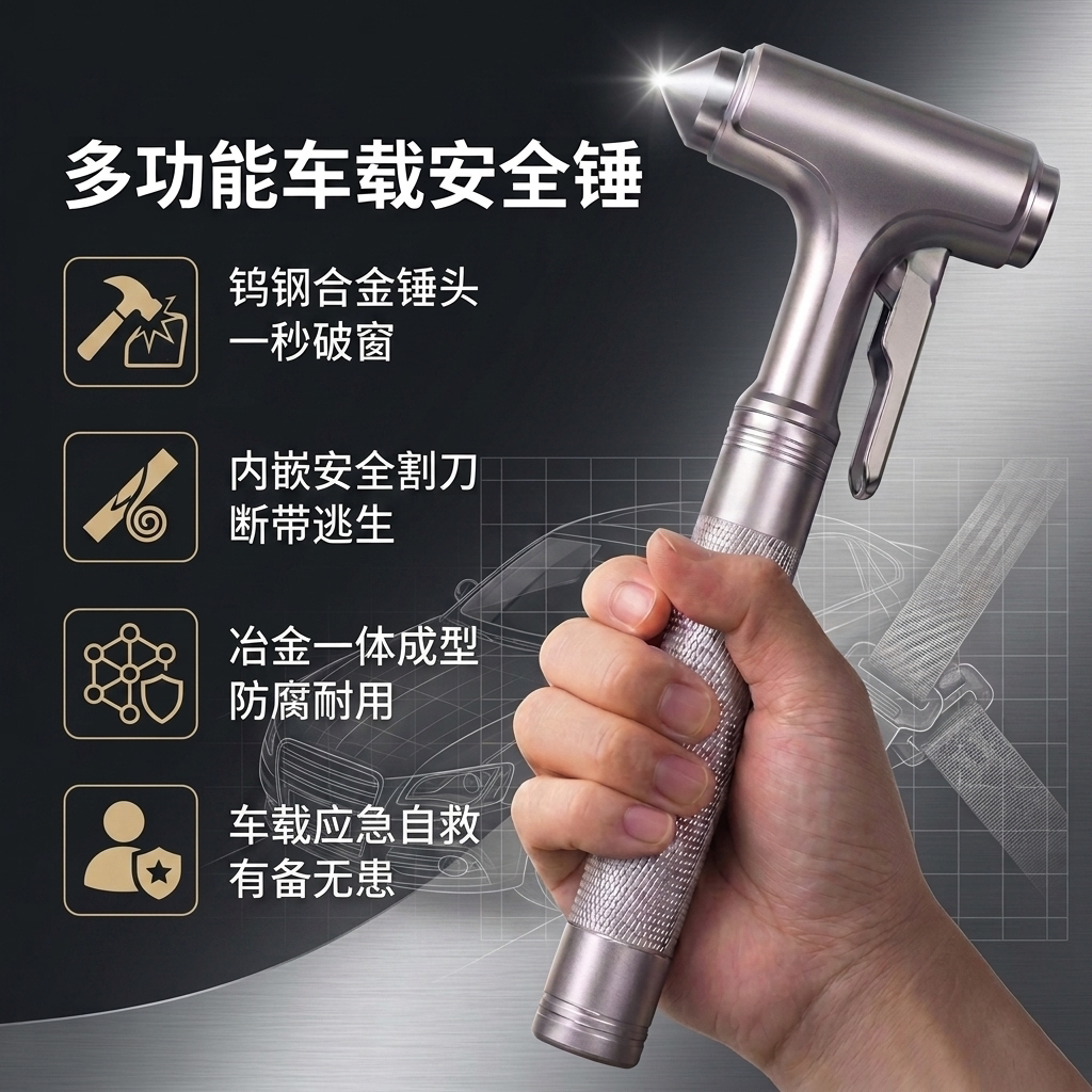 汽车安全锤车载破窗神器救生锤多功能消防逃生锤子车用救生砸玻璃