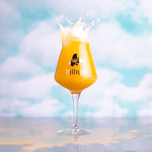 美国进口 延龄草Trillium 铂金色logo teku特酷杯 精酿啤酒杯