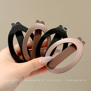 发量少零压力发夹后脑勺盘发神器女扁平抓夹扭扭夹低马尾夹不留痕