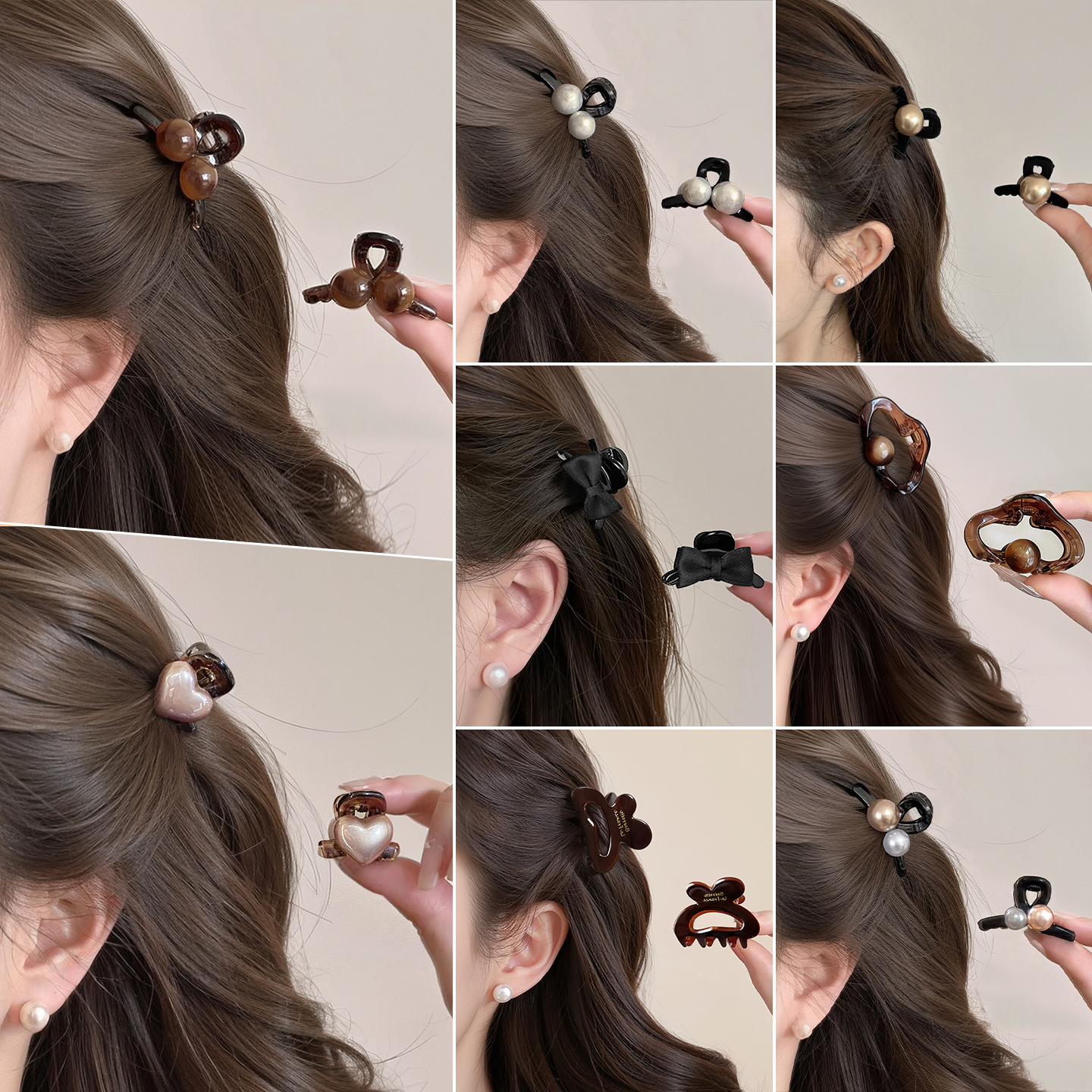 小号公主头抓夹女高级感