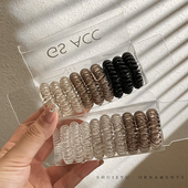 电话线发圈女2026新款 高级感发绳扎头皮筋高弹力耐用皮套女生头饰