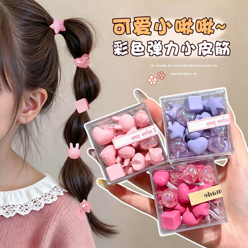 女儿童发绳扎头发皮筋
