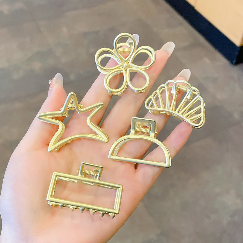 复古法式金属抓夹发夹女后脑勺夹子头饰高马尾爪夹小号高级感发卡_虎窝淘