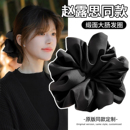 缎面大肠发圈女2025新款 皮筋发绳超大头花头绳头饰 高级感洋气时尚