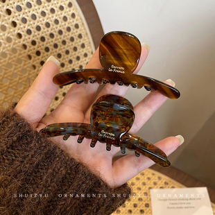 高级感气质发夹女夏季 夹子醋酸抓夹发卡头饰 后脑勺鲨鱼夹2025新款