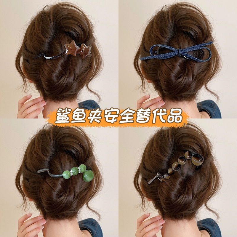 蝴蝶结星星扭扭夹发夹女