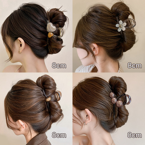 发量少抓夹女高级感2024新款