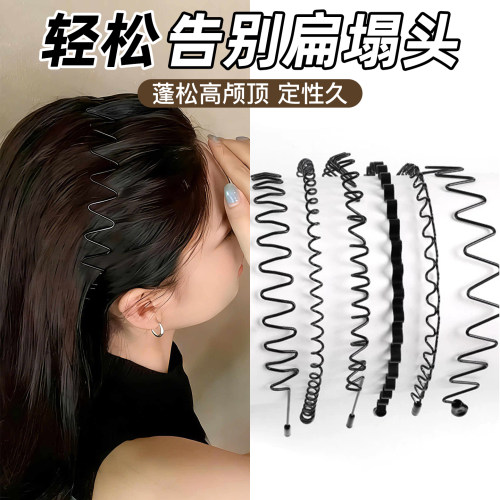 黑色洗脸专用发箍女款防滑不掉