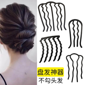 懒人盘发神器女夏季丸子头插梳发梳2023新款发插u型发簪发饰发卡