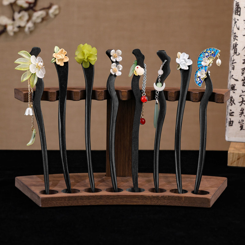 新中式发簪古风女2025新款高级感发钗木簪日常通勤旗袍马面裙簪子,饰品/流行首饰/时尚饰品新,发饰,淘宝优惠券,粉丝福利购,淘宝优惠卷