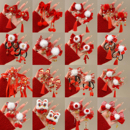 儿童中国风新年红色发夹女童过年头饰古风汉服发饰小女孩流苏发卡