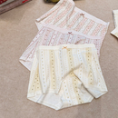 全棉裆清新花园风内裤 韩系碎花胖mm大码 小平角内裤