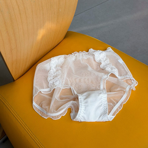 木子理想胖mm大码网纱蕾丝内裤