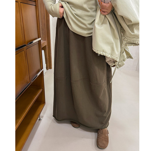 木子理想胖mm大码设计感花苞半裙