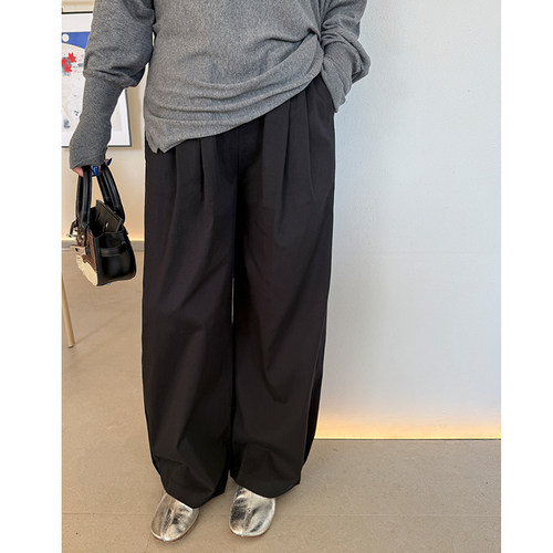 木子理想胖mm大码日系宽松阔腿裤