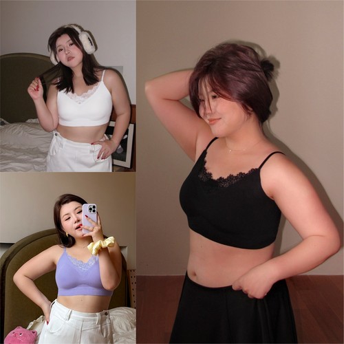 木子理想胖mm大码性感蕾丝美背