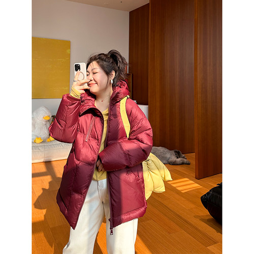 木子理想羽绒服90白鸭绒保暖