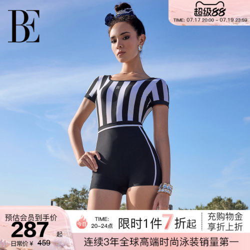 BE范德安小黑裙系列女士连体泳衣