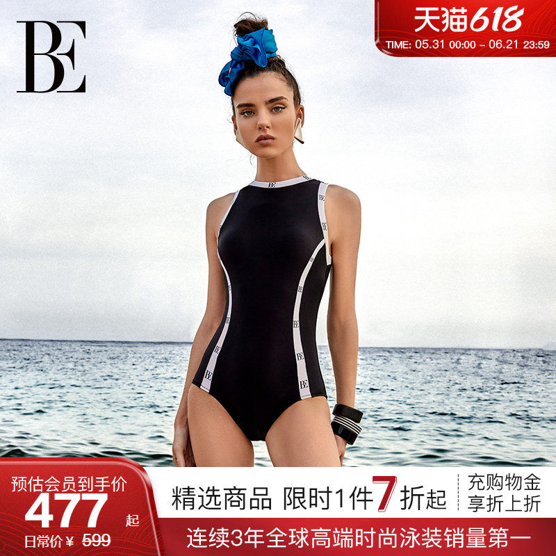 BE范德安小黑裙系列2026 女士连体泳衣防晒抗氯性感绝美保守竞技