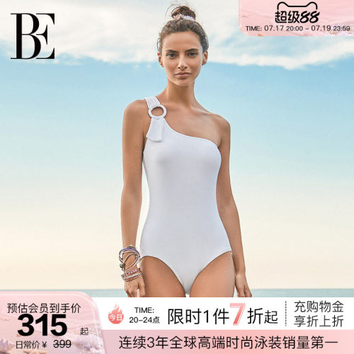 BE范德安ANNA时尚单肩连体泳衣