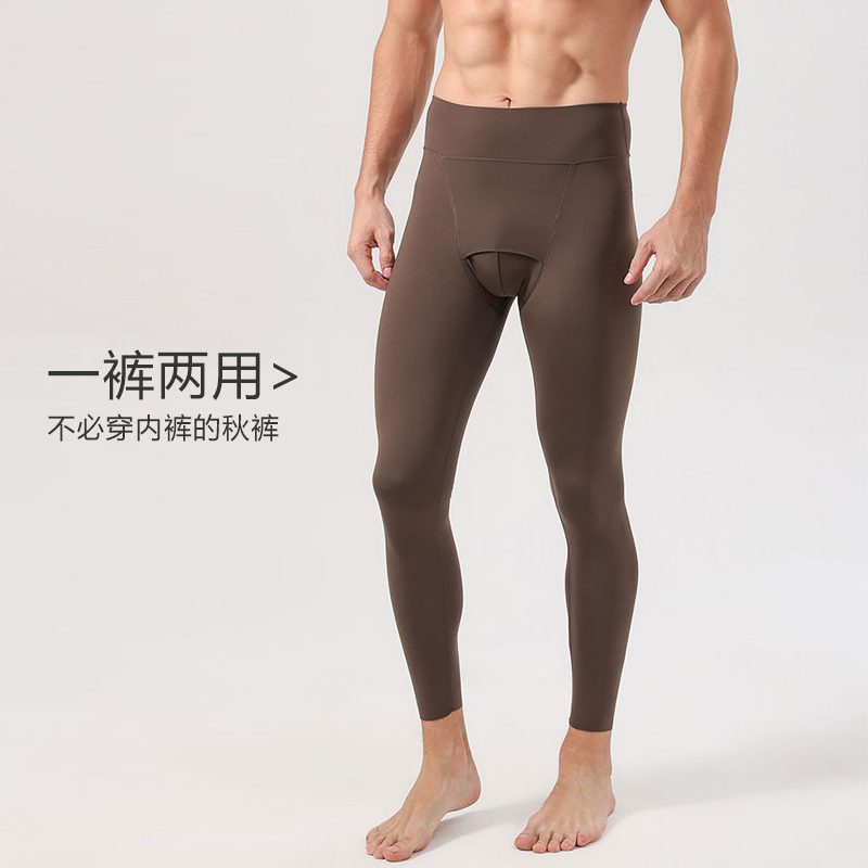 薄绒莱卡男打底裤大码运动秋裤
