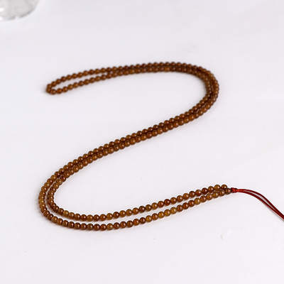 3mm和田玉糖玉小米珠项链玉挂件