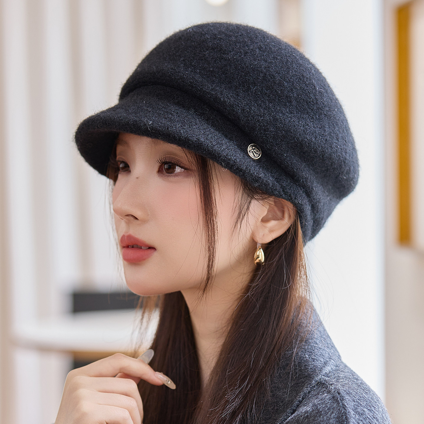 双层加厚贝雷帽女士秋冬季洋气保暖中老年鸭舌妈妈帽防寒气质帽子,服饰配件/皮带/帽子/围巾,帽子,淘宝优惠券,粉丝福利购,淘宝优惠卷