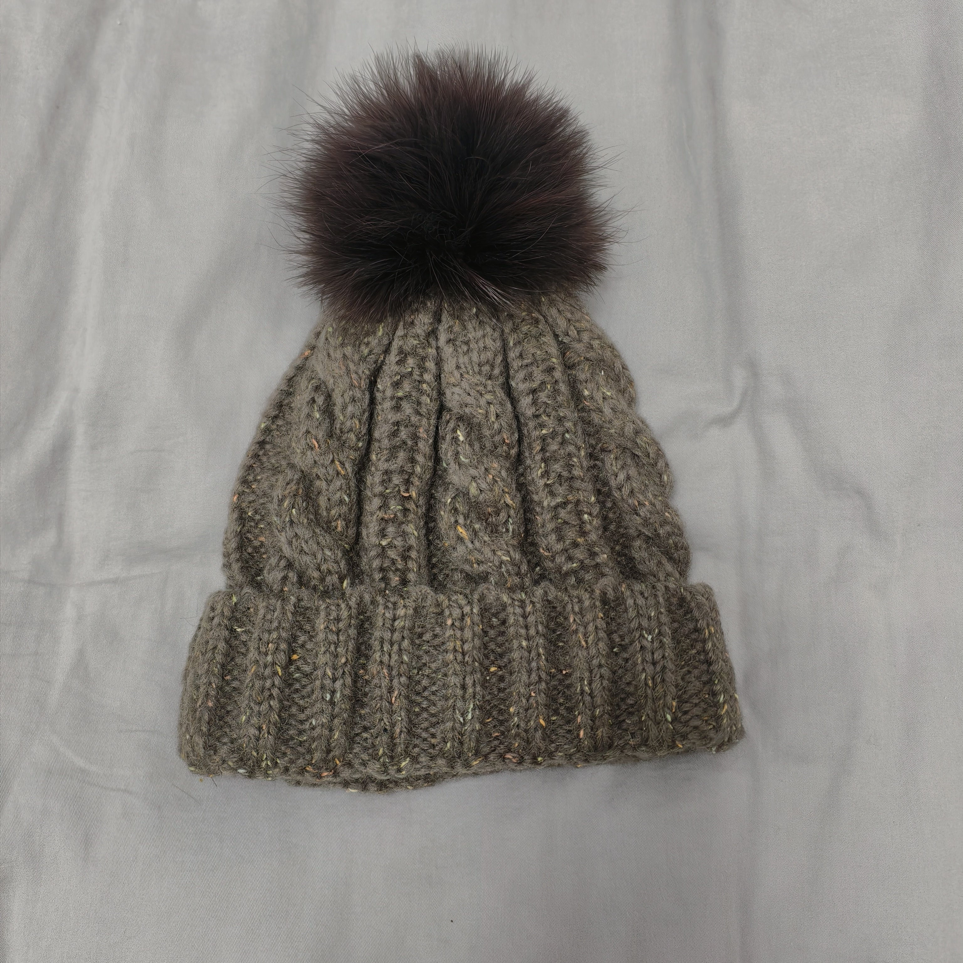 韩国东大门代购冬季新麻花编织保暖护耳毛球毛线帽女针织帽子现货