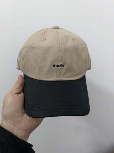 韩国东大门代购夏季新款Austin字母刺绣松紧抽绳可调节接拼棒球帽