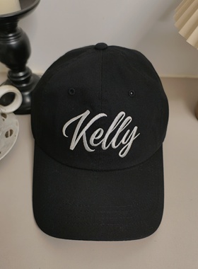 韩国东大门2026春夏新款字母kelly软顶鸭舌帽时尚遮阳棒球帽