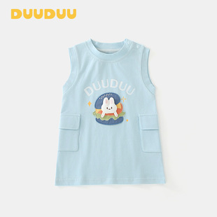 DUUDUU韩式风2025夏季薄款婴儿衣服高级感女孩宝宝裙子女童连衣裙